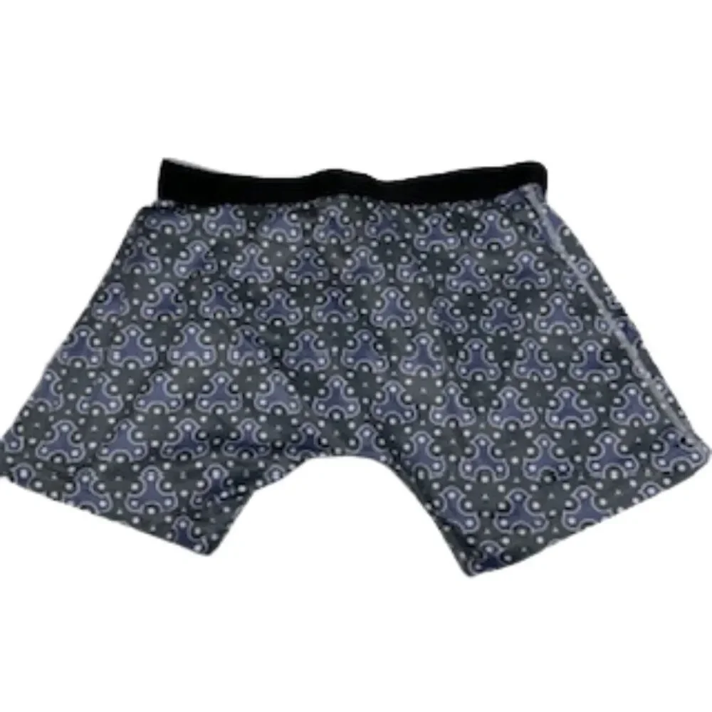 Warriors & Scholars Blue/Gray Pattern Designer Boxer‎ Brief Underwear in Medium